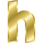 Effect Letters alphabet gold