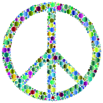 Colorful Circles Peace Sign 14