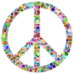 Colorful Circles Peace Sign 15