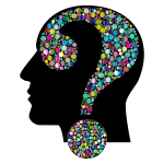 Colorful Question Head Circles 12