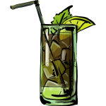 Cuba libra cocktail