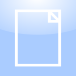 Vector illustration of blank document computer OS icon