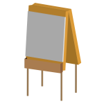 An easel