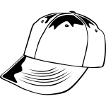 White baseball cap vector image