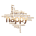 Happy Family Word Cloud No Background