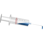 Medical injection vector image