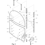 Motorcycle Windshield Exploded View