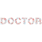 Medical doctor typography