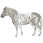 Zebra chrome texture