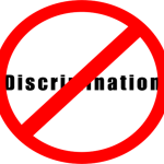 No discrimination sign