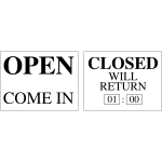 Open and closed signs