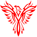 Phoenix line art