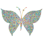 Prismatic Colorful Tiled Butterfly 2