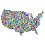 Prismatic Tiled United States Map