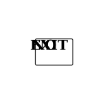 No Exit Black on White