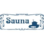 Sauna sign