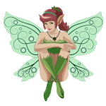 Sitting fairy