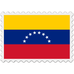 Stamp Venezuela Flag