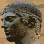 The Charioteer of Delphi vector image