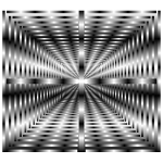 Black and white optical illusion