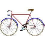 Color bicycle vector image