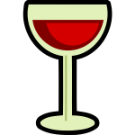 Full wine glass vector image