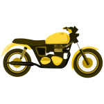 Yellow motorcycle