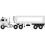 Big lorry vector illustration