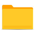 Blank yellow folder