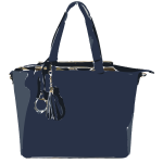 blue flat bag