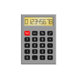 Old calculator vector illustration