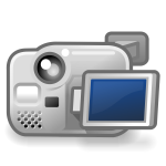 Vector image of back of digital camera with screen