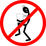 No computer sign vector image