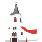 Church vector clip art graphics