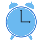 Two clocks vector image