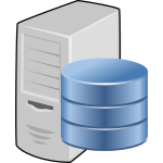 Vector drawing of database server