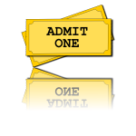 Admission ticket vector image