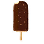 Chocolate ice cream vector image