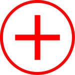 Vector drawing of first aid icon