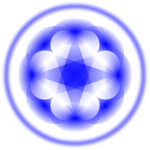 Blue decoration pattern