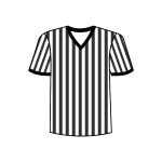 Football referee shirt vector image