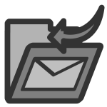 Folder inbox icon