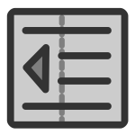 Format increase indent icon