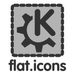 Flat icons logo