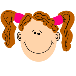 girl ginger pigtails