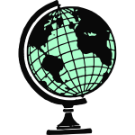 Globe vector icon image