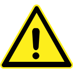 Hazard warning sign vector image