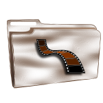 Plastic videos folder vector graphics