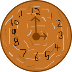 Brown clock