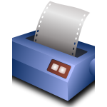 Matrix printer vector image